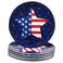 Certified International Stars &amp; Stripes 9" Melamine Salad/Dessert Plates, Set of 6, Multicolor