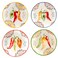 Certified International Sweet &amp; Spicy 8.5" Salad/Dessert Plates, Set of 4