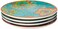 Certified International Tunisian Sunset Salad/Dessert Plates (Set of 4), 8.75", Multicolor