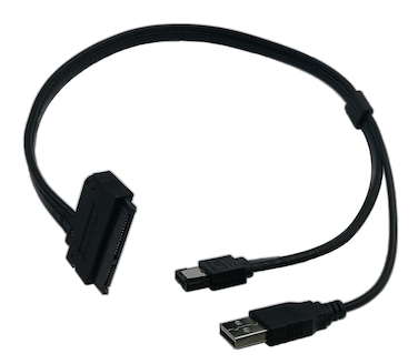zdyCGTime 2.5" Hard Disk Drive SATA 22Pin to eSATA Data USB Powered Cable Adapter