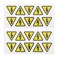 SG Store 20pcs Electrical Danger Hazard Warning Safety Sign Sticker Electrical Danger Triangular Stickers PVC Self Adhesive Vinyl Sticker