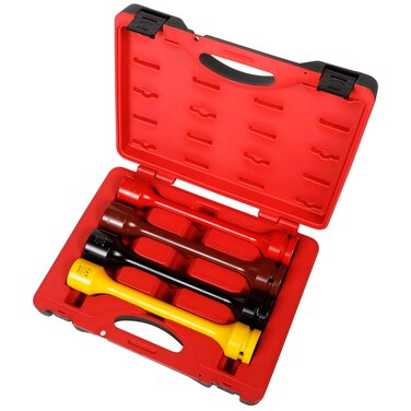 AFF 4 Pieces Heavy Duty Torque Limiting Extension Kit W/ Carrying Case, 250-475 ft/lbs, 1" Drive, 40400