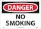 NMC D79RB OSHA Sign, "DANGER NO SMOKING", 14" Width x 10" Height, Rigid Plastic, Black/Red On White