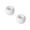 2 Pcs Mini Ceramics Toothbrush Holder,Individual Toothbrush Stand for Bathroom Vanity Countertops Dresser(White)