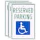 Handicap Parking Sign &acirc;&euro;&ldquo; 18" x 12" Aluminum Safety Warning Sign (3-pack) For Parking Lots, Private Driveways, &amp; Businesses