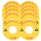 Emergency Stop Warning Sign Equipment Emergency Stop Label Sticker, Emergency Stop Button Cover Signs Decals Stickers Caution Safety Warning Sign (10 Pcs)