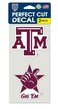 WinCraft Texas A&amp;M Aggies Set of 2 Die Cut Decals