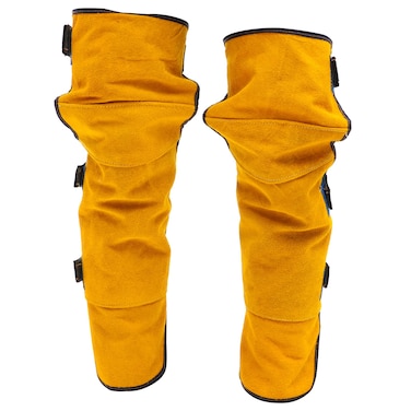 Welding Leg Cover Thicken Knee Pads Abrasion Welding Spats Leg Cover Sleeve Wraps for Welder Abrasion Foot Leg Protection