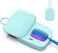 Toothbrush Covers, Portable Toothbrush Holder with Cleaning Light, Rechargeable Travel Toothbrush Box Case with Holder for Household and Travelling or Business Trips (Blue)