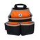 Zeluga 20-220 Dual Pocket Nylon Tool Pouch with Side Tape Measure Holder Tool Pouch with 4 Pockets for Carpenters, Electricians, Plumbers, Constructors and Handyman - Orange/Black