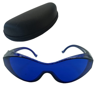 OPT IPL E Light Laser Glasses Safety Glasses Eye Protection Laser Glasses Goggles Typical 590-1100nm OD 4+ Blue Color for Photon Beauty Red Light Therapy Device