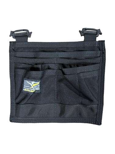 Atlas 46 Greenwood Heavy Duty 8 Slot Pocket Multi-Tool Organizer Insert for Electrician, Carpenter, Military, Hunting - Nylon - Black