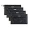 ELDA Tool Bag with Zipper Waterproof Organizer and Storage for Men Heavy Duty Tool Pouch Multi-Purpose Clip on Zipper Pouch Tote Bag,5pack