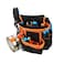 Jaugufiy Multifunction Electrician Tool Bag Tool Waist Bag Tool Storage Bag Heavy Duty Tool Bag Tool Carrier for Home Garden Construction (Orange)