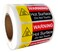 1 x 2 Inch Hot Surface Warning Labels Do Not Touch Hot Caution Stickers-Waterproof Fluorescent Red Hot Flame Shipping Sticker 500 Pcs Danger Safety Warning Sign Vinyl Label Adhesive Hot Warning Labels