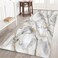 Long Runner Rug,Abstract Creative White Marble with Gold Veins Fashion marbling Artificial Stone Marbled Surface,Non-Slip Floor Carpet Hallway Doormat Entrance Door Mats Washable Area Kitchen Rugs