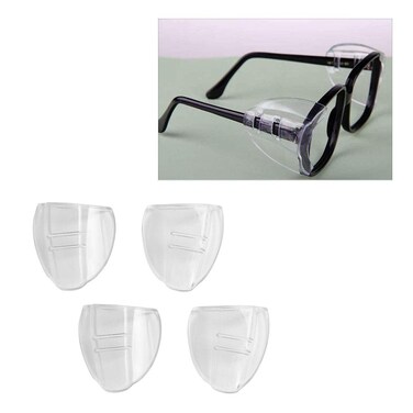 Ximimark 2Pairs Myopic Glasses Protective Covers Goggles Side Protective Sheet Side Shields Flap Side Anti-Sand Splash