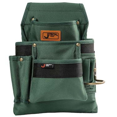 Jetech Tool Belt Pouches Bag with 3 Pocket - Heavy Duty Utility Pouch for Electrician, Carpenters, Craftsman, Gardening
