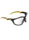 DEWALT DPG96-1Csafety-Masks Safety Glass, Series: Router, Clear Lens, Polycarbonate Lens, Wraparound Frame, Black Frame, Nylon Frame, Dual Mold Rubber Temple, Black Temple, Ansi Z87