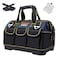 AIRAJ Tool Bag,18 Inch Waterproof Tool Bag Organizer with ABS Molded Hard Base,Soft Padded Handle and Shoulder Strap,Oxford Cloth,Tool Bags for Men &amp; Women
