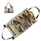 GEEDUD Roll Up Tool Bag, Wrench Roll Up Pouch Multi-Purpose Canvas Tool Roll Organize CP