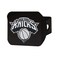 FANMATS 21015 New York Knicks Black Metal Hitch Cover with Metal Chrome 3D Emblem