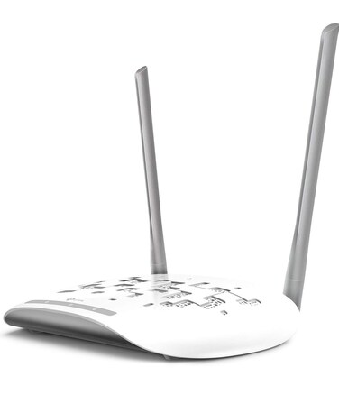 TP-Link WiFi Access Point TL-WA801N, 2.4Ghz 300Mbps, Supports Multi-SSID/Client/Bridge/Range Extender, 2 Fixed Antennas, Passive PoE Injector Included