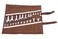 BULL TOOLS Wrench Organizer &amp; Roll Up Pouch Tool Bag Handmade Waterproof Printed Ballistic Polyester Canvas Portable Easy Grip Metric or SAE 24 Pocket Washed Cinnamon Brown - (Tools are not included)