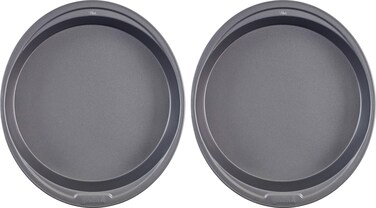Good Cook 2pk round cake pan 9 inch, dark gray, medium