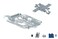 RW RoutersWholesale Ceiling Mount Bracket (Recessed) with Ceiling Grid Clip Compatible/Replacement for Cisco Aironet AIR-AP-Bracket-2= / AIR-AP-T-Rail-R=