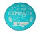 Camco Life is Better at The Campsite Outdoor Rug   Features 6-Ft Round Design w/Logo Sketch   Crafted of Lightweight Durable Woven Plastic   Folds for Easy RV Storage and Organization (42835)