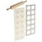 Norpro 3 Piece Ravioli Maker and Press Set with Rolling Pin, Large, White and silver