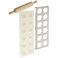 Norpro 3 Piece Ravioli Maker and Press Set with Rolling Pin, Large, White and silver