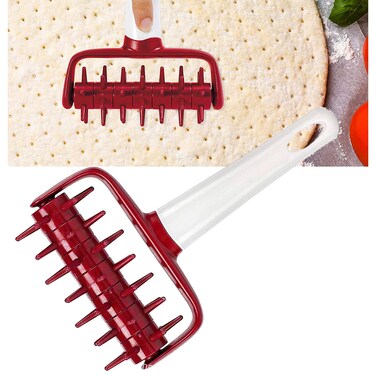 Pizza Dough Roller, Time-Saver Pizza Hole Puncher, Pizza Crust Maker for Cake Pie, Cookies, Pastry Dough, Bread, Pastry Dough Roller
