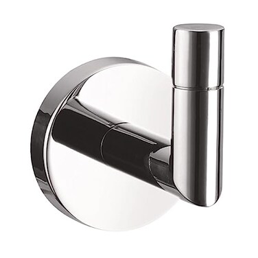 Design House 558288 Graz Robe Hook for Bathroom Bedroom Closet Kitchen or Office Polished Chrome
