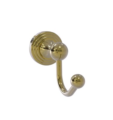 Allied Brass SG-20 Sag Harbor Collection Robe Hook, Unlacquered Brass