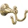 Delta Faucet 75035-PB Victorian Double Robe Hook, Polished Brass,4.50 x 8.60 x 0.03 inches