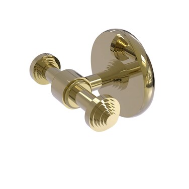 Allied Brass SB-22 Southbeach Collection Double Robe Hook, Unlacquered Brass