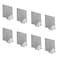 8 Pack Adhesive Hooks, Wall Hangers Sticky Hooks Waterproof Stainless Steel Hanger Towel Holder Stcik on Hooks for Hanging Bathroom Kitchen Home Organizer