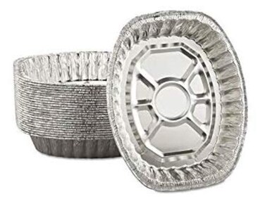 10 PACK - Disposable Durable Oval Roaster Pan - Turkey Roasting Pans Extra Large, Heavy-Duty Aluminum Foil   Deep, Oval Shape for Chicken, Meat, Brisket, Roasting, Baking   Recyclable   USA MADE