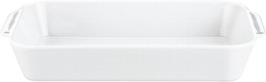 Pillivuyt Porcelain Extra Deep Rectangular Roaster With Ears, Large - 13-by-9-by-2-1/2-Inch