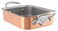 Mauviel M'Minis Copper &amp; Stainless Steel Roasting Pan with Cast Stainless Steel Handle, 5.5 x 3.9-In, Made in France