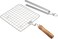 Sahishnu Online And Marketing Square Roasting Net with Tong,Roasting Pan,Wire Roaster,Roasting Net,Roti Grill, Papad Grill, Chapati Grill,Stainless Steel Tong