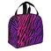 HUZEIMINniu Purple Pink Zebra Print Lunch Bag Tote Bag Portable Insulated Reusable Lunch Box For Office Work Camping Travel Picnic Beach Fishing For Adult