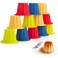 Webake Jello Shot Cups Silicone Popover Pan Pudding Baking Cup Nonstick Muffin Cupcake Liner 12 Pack