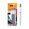 BIC 4-Color Shine Retractable Ball Pens, Versatile 1.0mm Medium Point, Long-Lasting Ink, Great Gift Idea, 3-Count in Assorted Colors