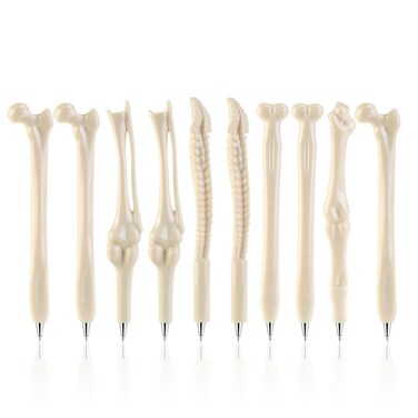 Creative Novelty Gift Pen Bone Ballpoint Pen Gel Ink Pen for Kids School, Office, Family use Pack of 20