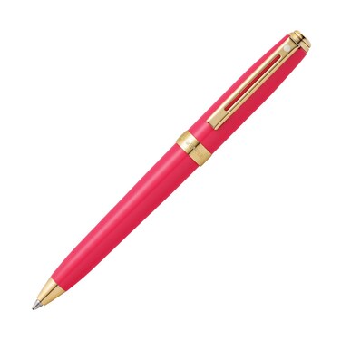 Sheaffer Prelude Mini Ballpoint Pen, Gloss Pink Featuring Gold Tone Trim (E2980951)