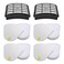 Hechuang 2 + 4 Pack Vacuum Filters Replacement Compatible for Shark Navigator Lift-Away NV350, NV351, NV352, NV355, NV356E, NV357, NV360, NV370, NV391, UV440, UV490, UV540,Replacement XFF350 XHF350