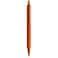 RHODIA 9388C - Script Refillable Ballpoint Pen Hexagonal Brushed Aluminium Body - Orange - 0.7 mm High Precision Retractable Ball Point, Black Ink - Script Collection